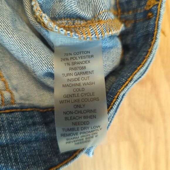 Delia’s Denim Jean Jacket Womens Small Y2K Crochet Flowers Floral - Picture 5 of 7